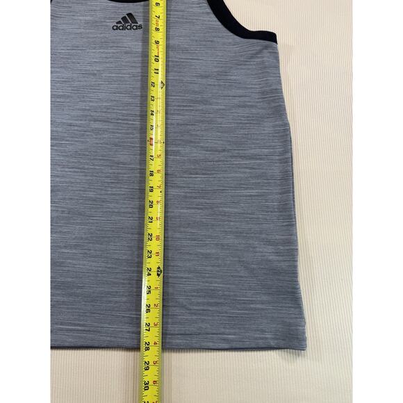 Adidas Gray Athletic Tank Top Men’s Large Training Sleeveless Shirt - Picture 5 of 7